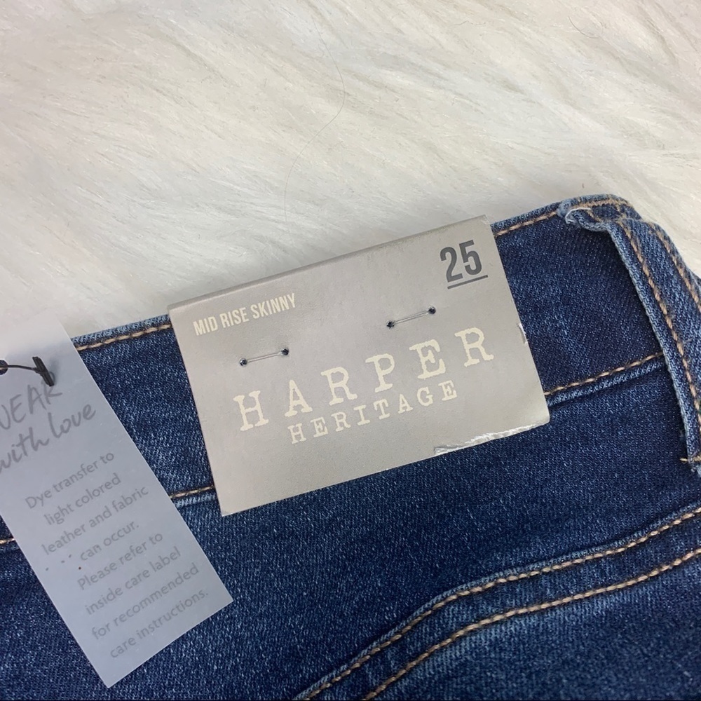 Francescas Basic Mid Rise Skinny Jeans - Picture 3 of 6